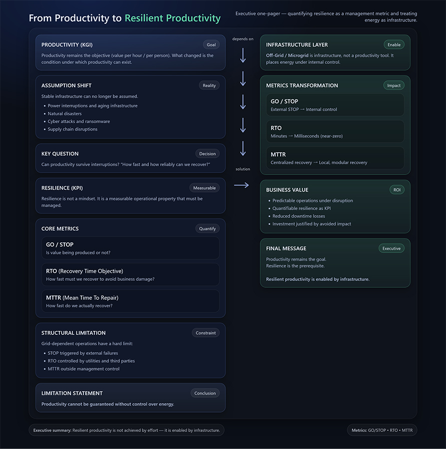 なぜ日本企業は、生産性向上ができないのか？【最終回】――GO／STOP、RTO、MTTRで測る「止まらない生産性」と、レジリエンスの数値化